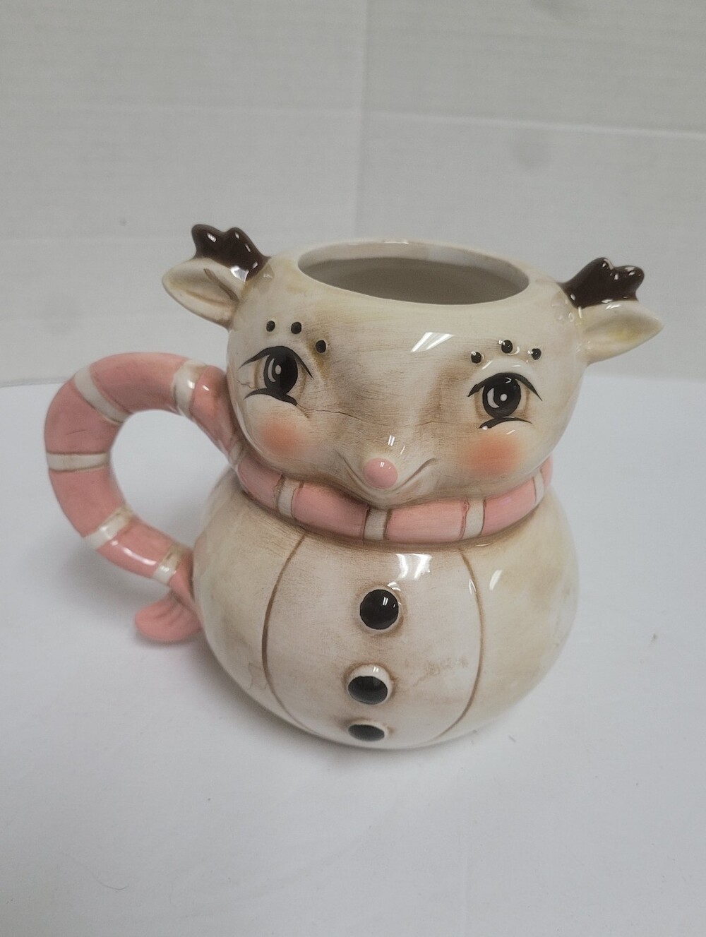 Johanna Parker Carnival Cottage Retro Reindeer Christmas Mug (Hard to Find!)